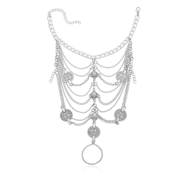 Bohemia Toe Anklet, Coin Anklet, Gold/Silver Toe Anklet, SINGLE NOT A SET - Picture 5 of 10